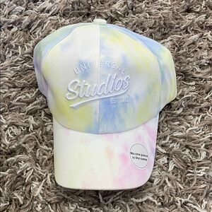 Universal Pastel Tie-Dye Hat NWT